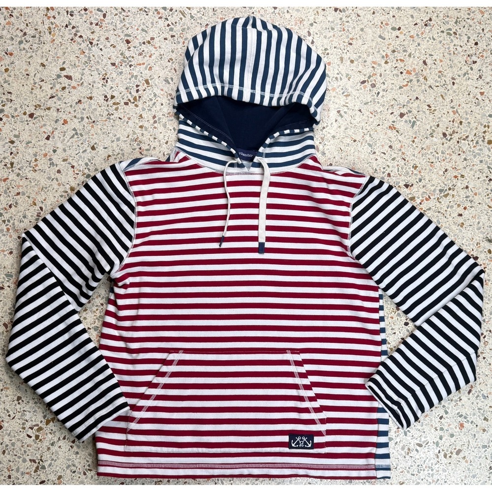 Anchor2Anchor Women's Striped Long Sleeve Hoodie Size Small
